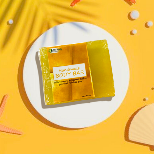 Handmade Body Bar With Tumeric & Kashmir Saffron