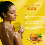 Handmade Body Bar With Turmeric & Kashmir Saffron