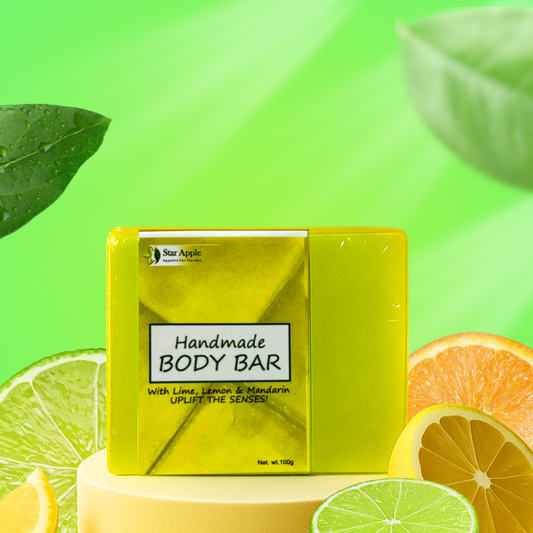 Handmade Body Bar With Lime, Lemon & Mandarin