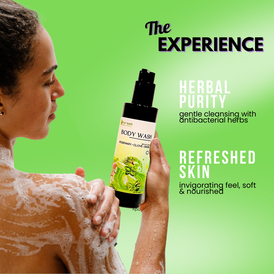 Body Wash with Clove, Basil & Rosemary