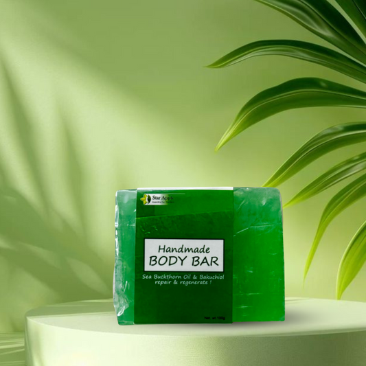 Handmade Body Bar With Sea Buckthorn Oil & Bakuchiol