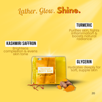 Handmade Body Bar With Tumeric & Kashmir Saffron