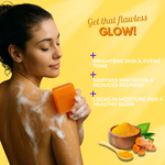 Handmade Body Bar With Tumeric & Kashmir Saffron